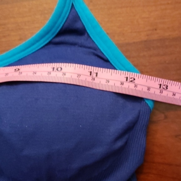SPORTS Bra Blue and Teal Small Mesh Back EUC - Picture 5 of 5